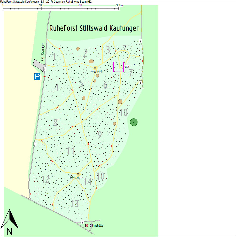 &Uuml;bersichtskarte zu Baum 992