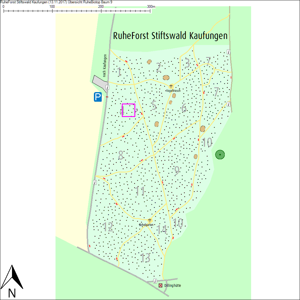&Uuml;bersichtskarte zu Baum 9